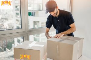 delivery man preparing parcel shipment clients 23 2147862246